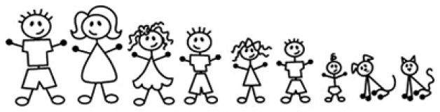 stick family of 3